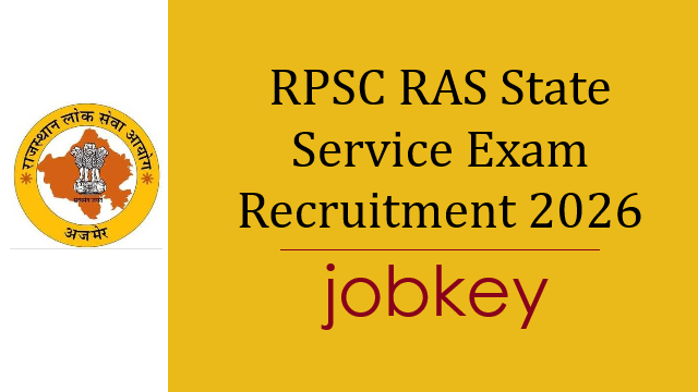 RPSC RAS Pre 2026 Online Form-jobkey